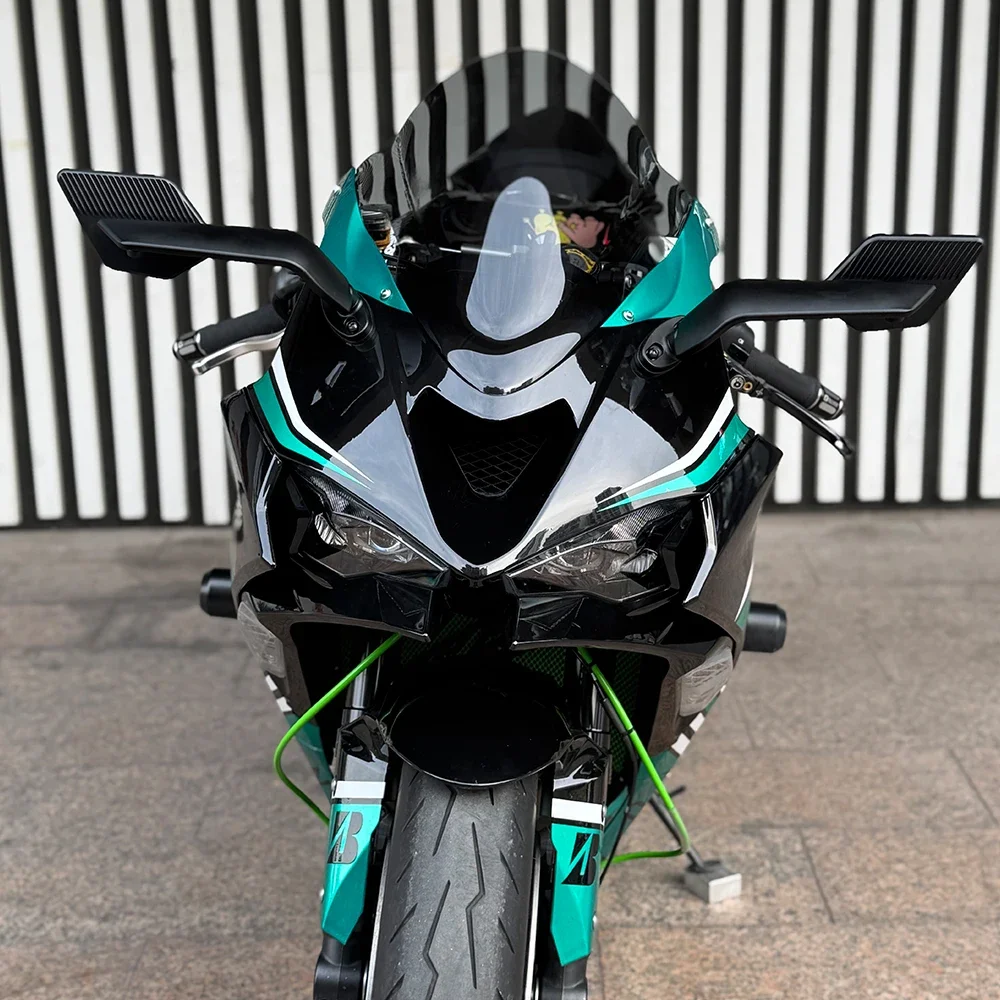 혼다 아프릴리아 스즈키 야마하 두카티 가와사키 BMW 오토바이 미러 개조 윈드 윙 조절식 회전 백미러