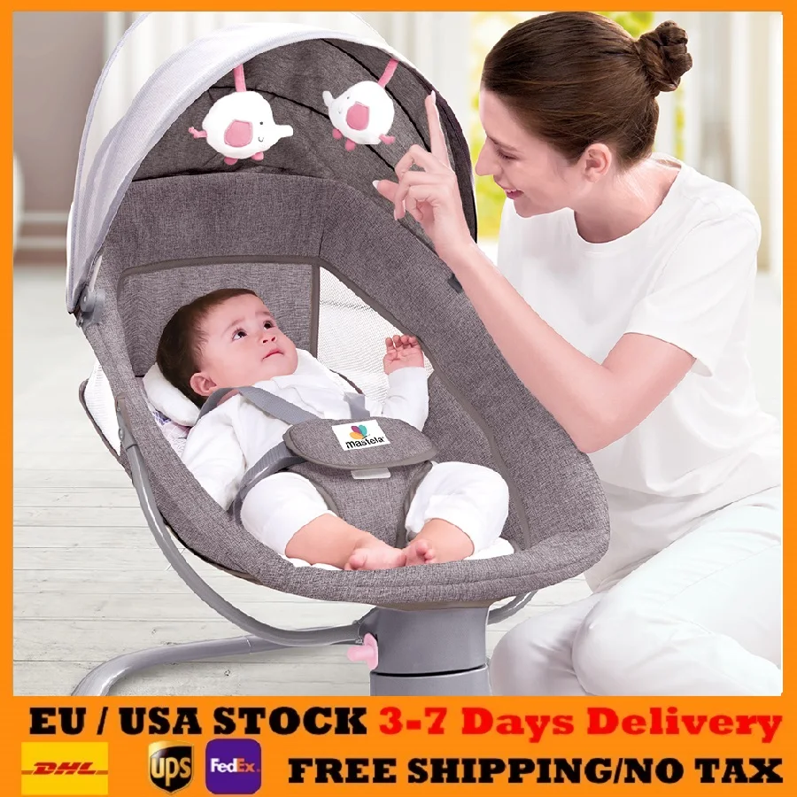 Berceau pour bébé chaise à bascule lit bébé berceaux Moises pour bébés lit bébé Mobile de 0 à 3 ans balançoire bébé berceau électrique