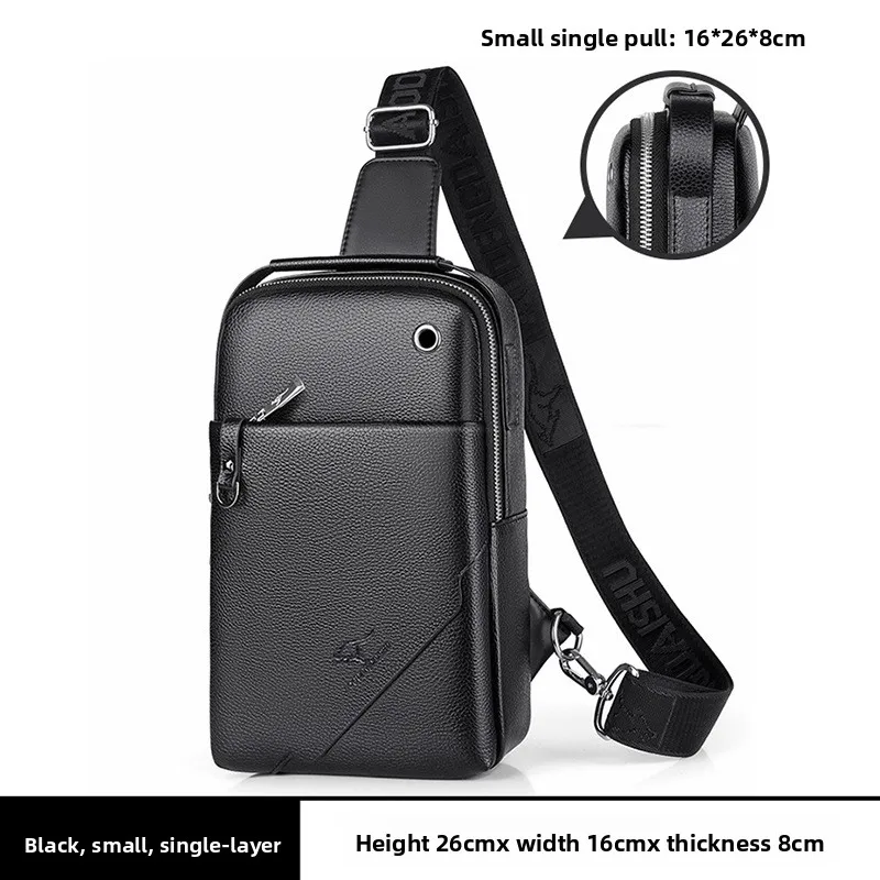 Men's Large Capacity Chest Crossbody Bag Outdoor Sports Small Backpack Casual Shoulder Pack