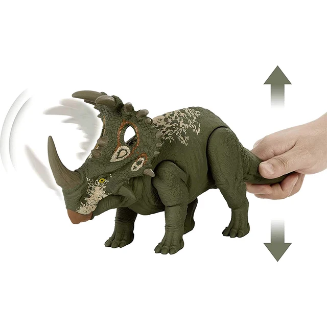 Genuine mattel Jurassic world sound strike Baryonyx Grim triceratops Cryolophosaurus genuine dinosaursboy toys for children 3