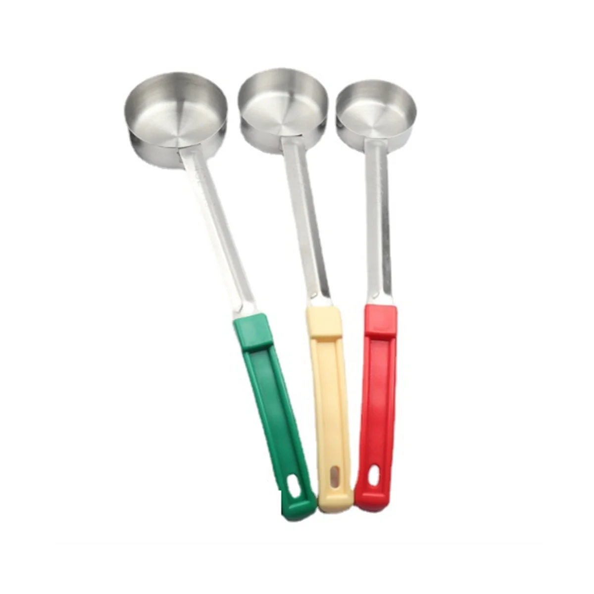 

Stainless Steel Portion Control Solid Serving Spoon 3-Piece Combo Set 2Oz, 3Oz, 4Oz