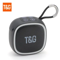 Compact Wireless Bluetooth Speaker with TWS and HIFI Sound, Supports TF Card Radio (Black)