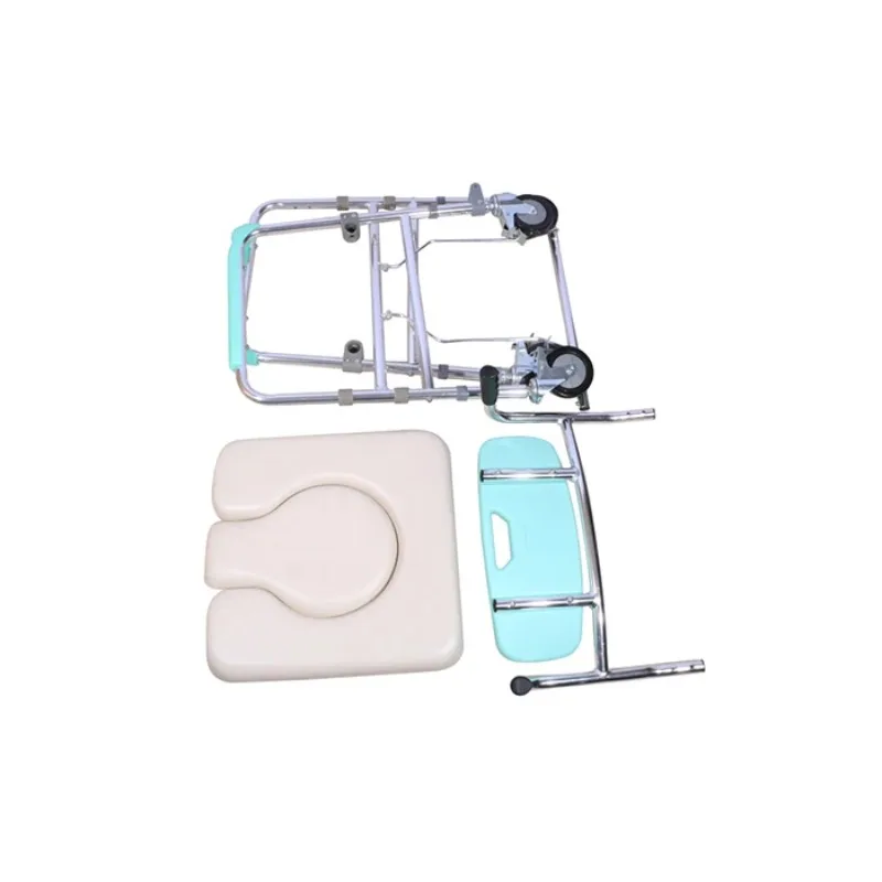 

folding wheelchair shower commode chair for elderly