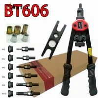 M3-M12 BT-606 Riveter Gun Tool Riveter Interchangeable Mandrel Insert Threaded Nut Rivet Drilling Rivet Hand Tool 1