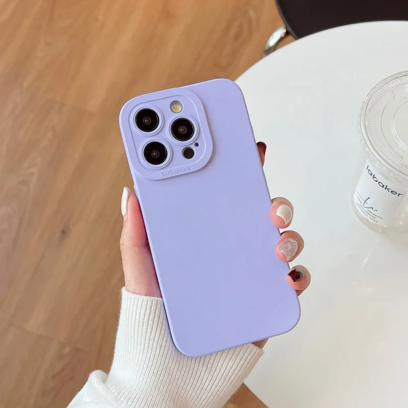 Premium Liquid Silicone Full Cover Phone Case - Sleek and Durable Protection