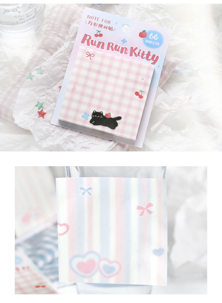60 teile/los Kawaii Ins Nachricht Memo DIY Handgemachte Material Sammelalbum Hintergrund Papier Koreanische Japanische Schule Bürobedarf – Detail 5