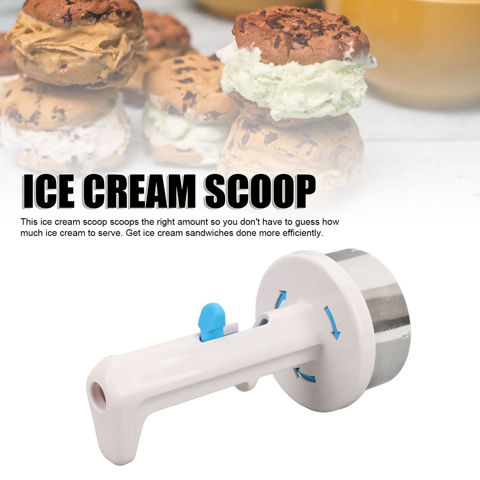 Ice Cream Scoop Ice Cream Scoop Professional One Handed Operating Sandwich Making Spoon for Kitchen Dessert Store