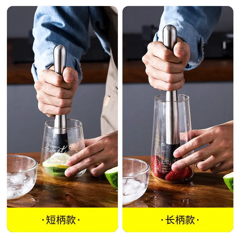 Bar Tools 1pc Stainless Steel Fruit Crusher For Home