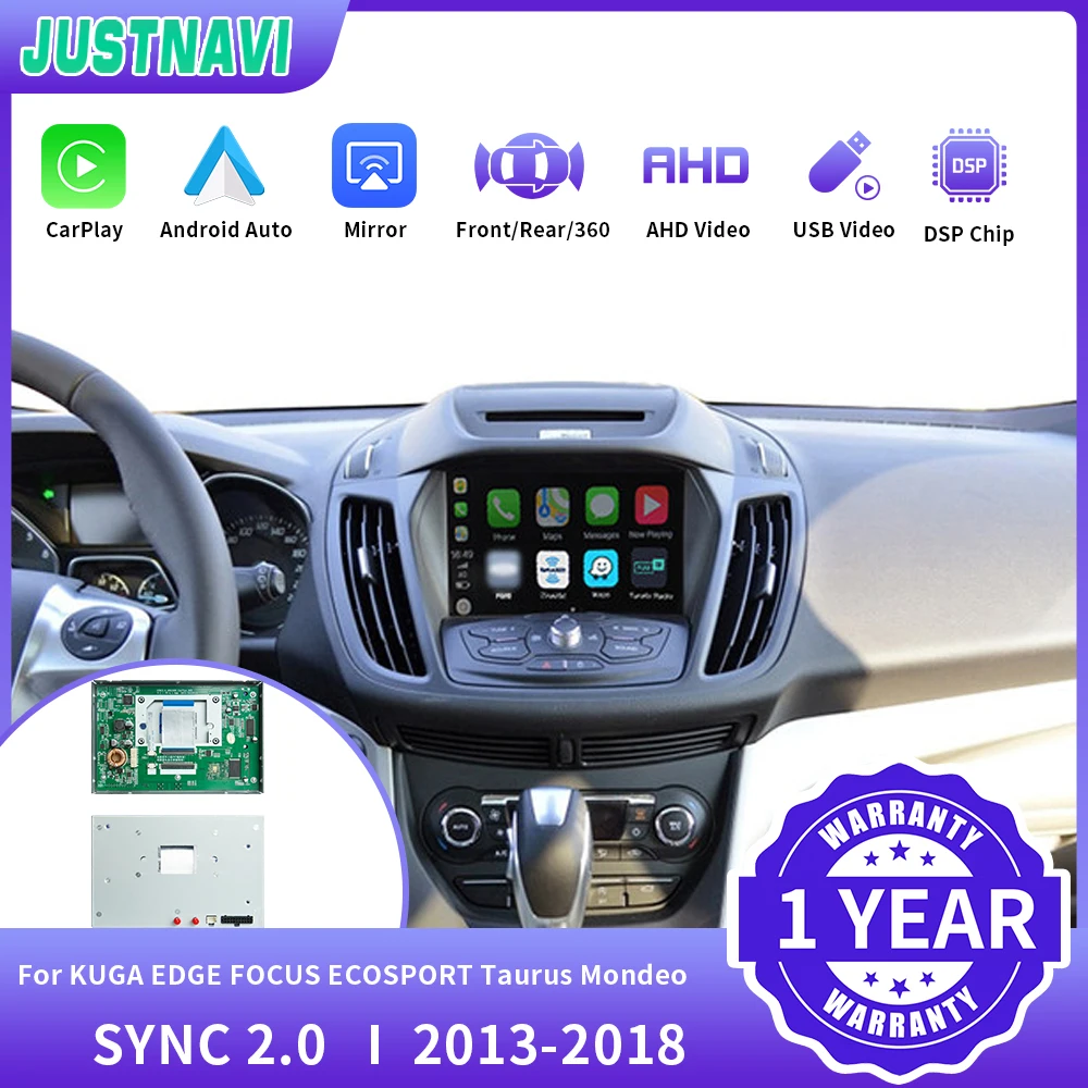 JUSTNAVIWirelessCarPlayforFordSYNC20KUGAEDGEFOCUSECOSPORT