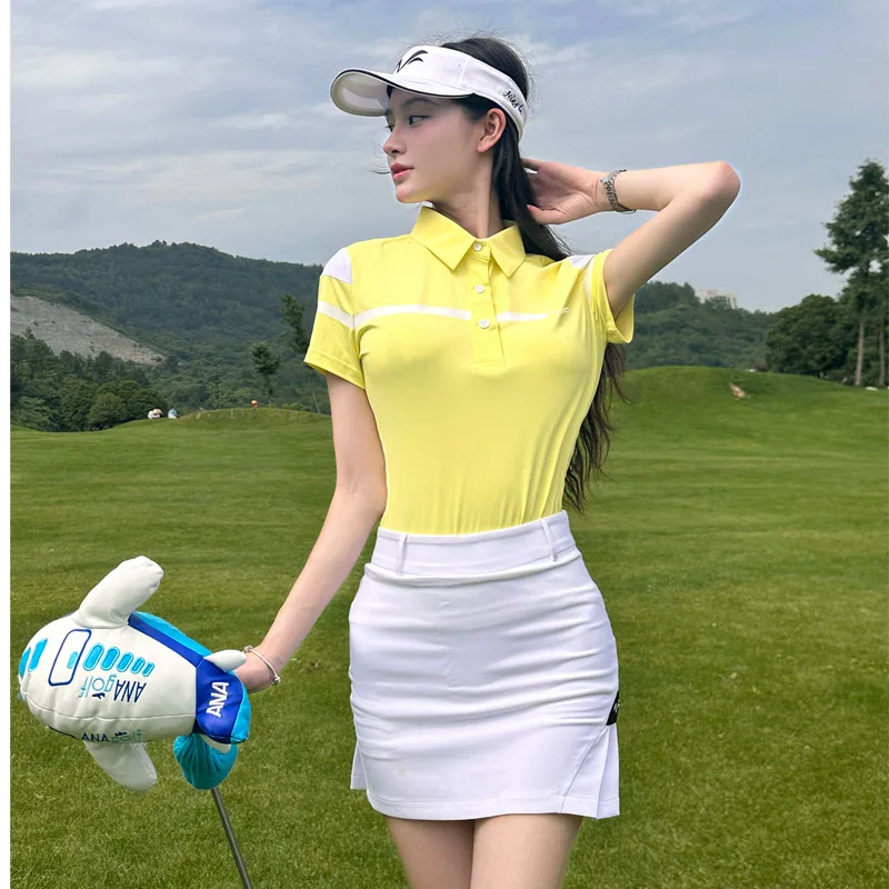Summer New Golf Women's Quick Drying Slimming and Anti Shrinking High Quality Fashion Short Skirt Outdoor Leisure Sports Set