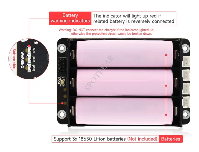 UPS d'alimentation sans coupure HAT Pour Raspberry Pi Zéro, sortie d'alimentation  5 V stable - Melopero Produits électroniques