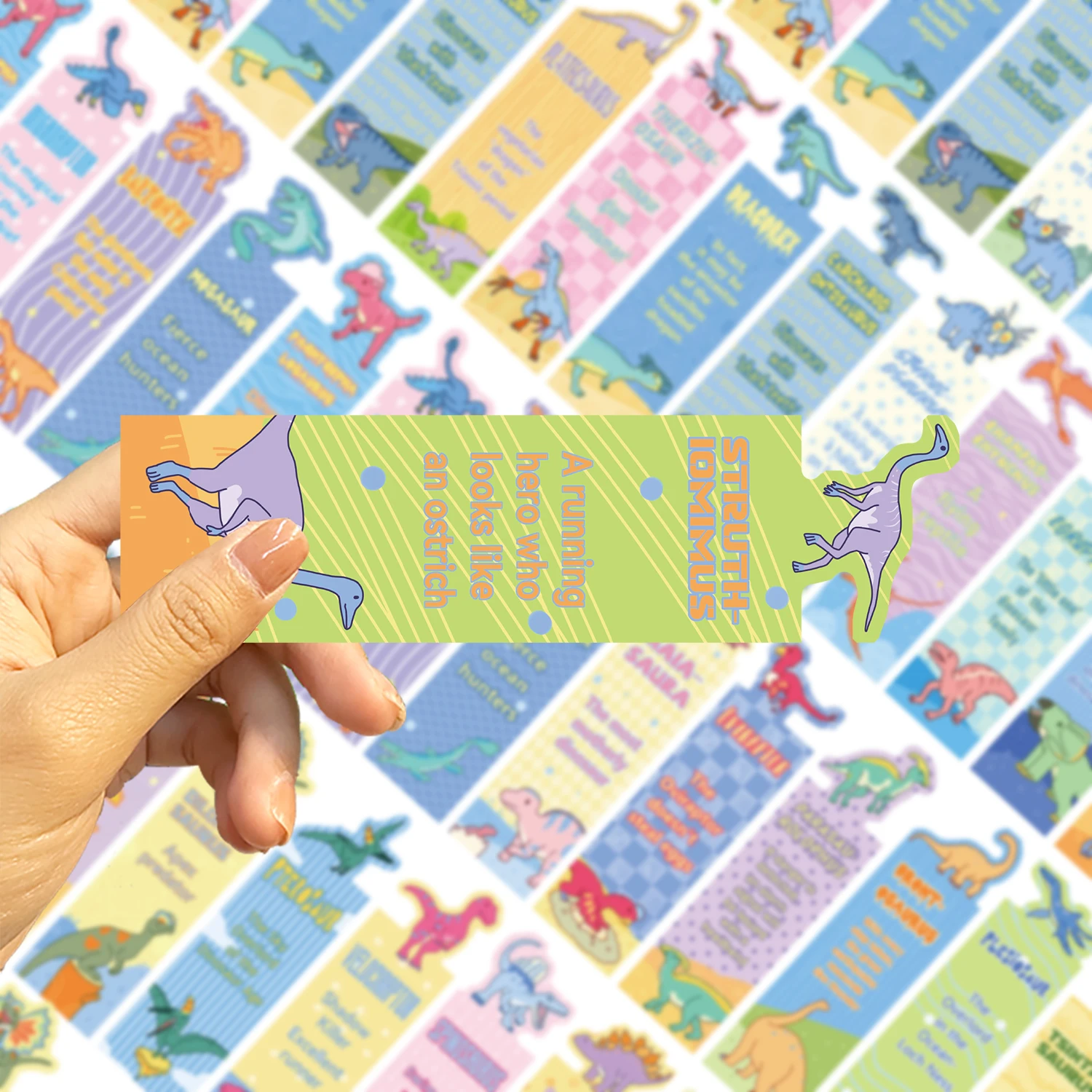 30Pcs Alien Dinosaur Animal Bookmarks Collection Bookmarks with Cute Cartoon Designs DIY Message Tags and Vivid Paper Craft