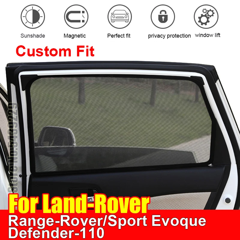 

For Land Rover Range-Rover Sport Evoque Defender 110 Sun Visor Accessori Window Cover SunShade Curtain Mesh Shade Blind