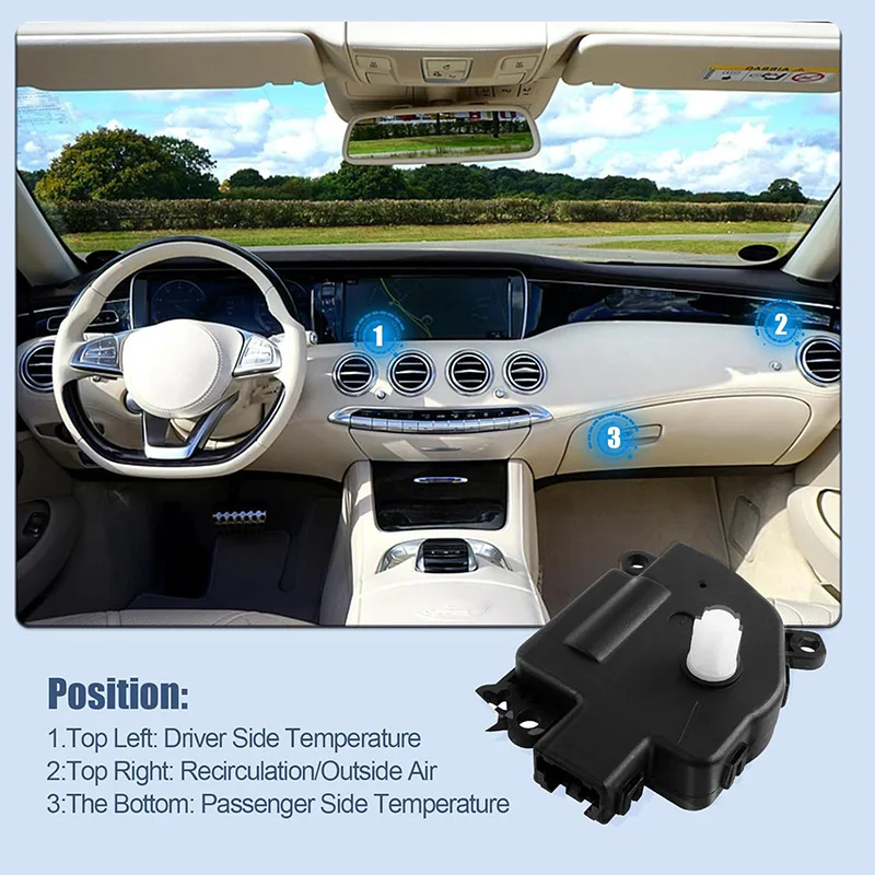 604-029, 68018109AA For Chrysler 200 Dodge Avenger Jeep Patriot Compass Ram ProMaster Car HVAC Heater Air Blend Door Actuator 2