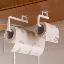 Tissue Hanger Roll Paper Holder Toilet Paper Holder Cabinet Rag Hanging Holder Wall Mounted Towel Storage Rack For Kitchen