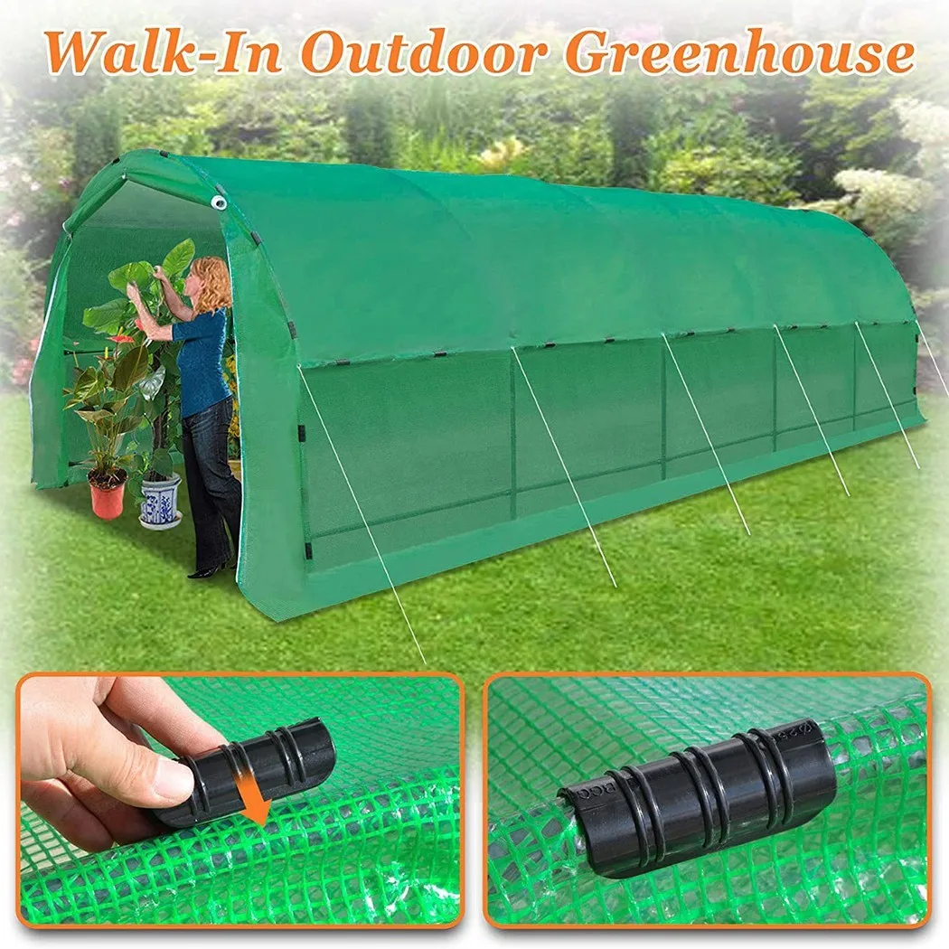 19/20/25mm Clip Plant Greenhouse Film Clips Fixed Pipe Frame Tube Clamp Plant Stakes Pipe Clamps Sunshade Net Garden Tools 20Pcs