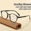 New Retro Progressive Multifocal Round Reading Glasses Far and Near Dual-purpose Presbyopia Glasses Anti Blue Light Eyewear 1