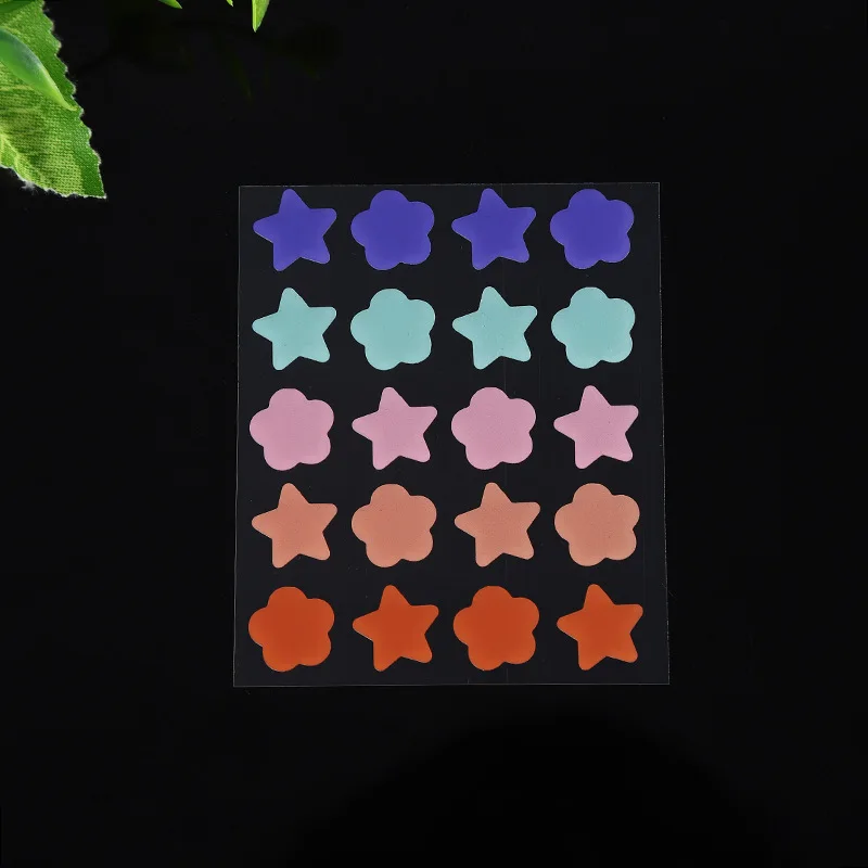 18/20/24Pcs Colorful Cute Star Heart Shaped Acne Treatment Sticker Invisible Acne Cover Pimple Patch Skin Care