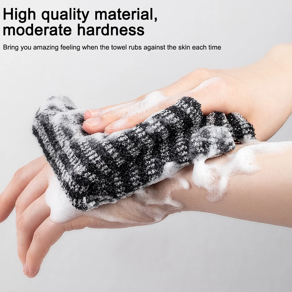 Japanischer Waschlappen, Nylon-Badetuch, Rückenbürste, Peeling-Duschschwamm, Körperbadezubehör – Detail 6