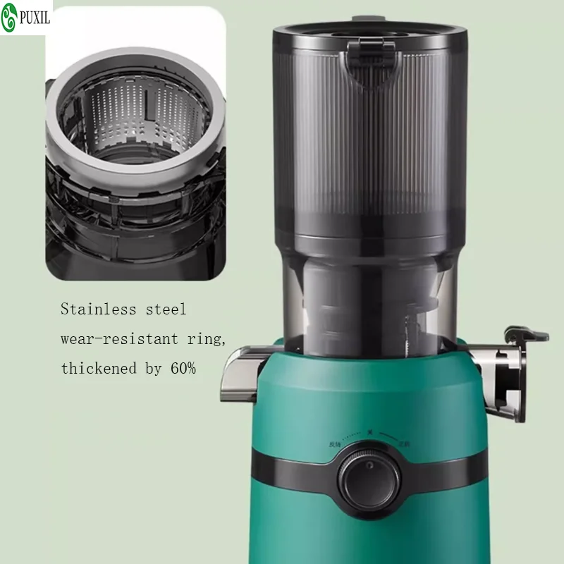 Mokkom M6 Slow Juicer Household Hybrid Electric Juicer 13cm Large Caliber Fully Automatic Fruit and Vegetable Juice Separation 6