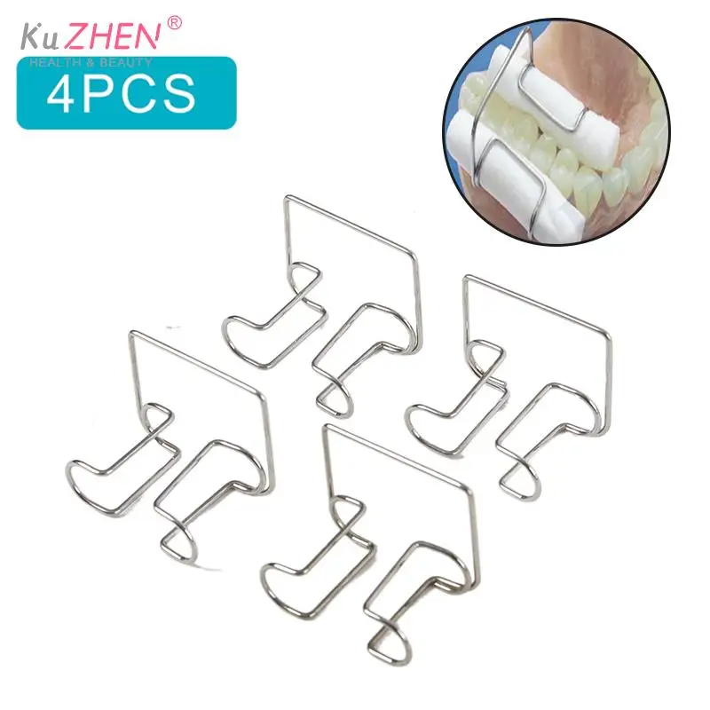 

4pcs Dental Cotton Roll Clip Autoclavable Stainless Steel Cotton Roll Clip Holder Dentistry Lab Supplies Isolator Dentist Clinic