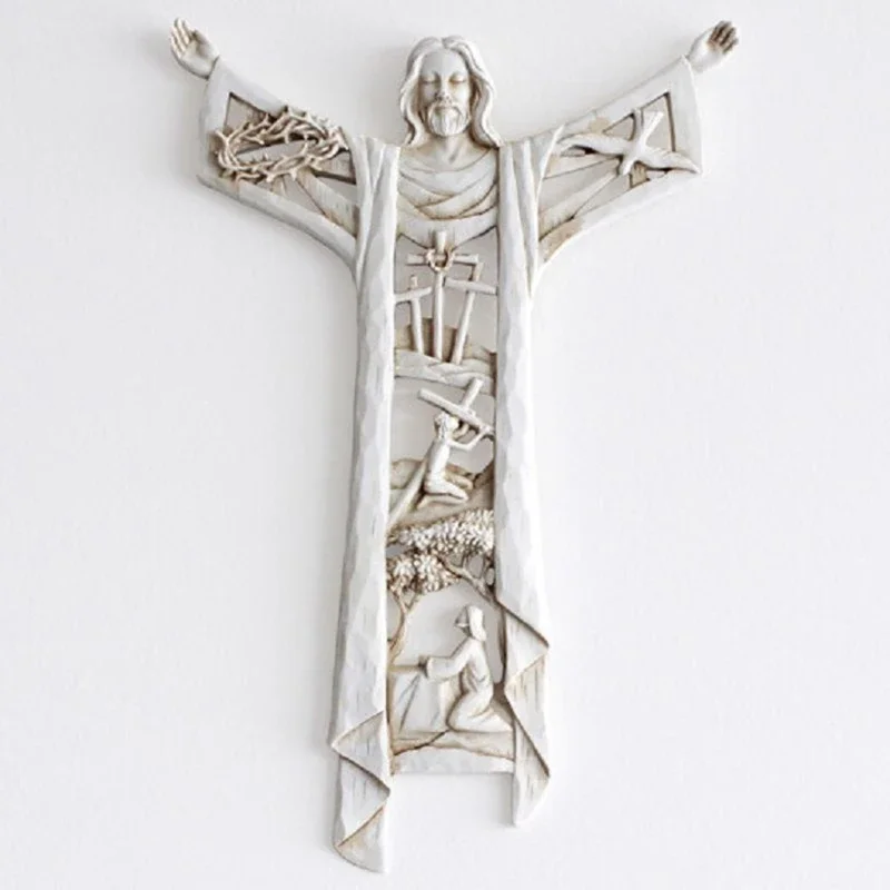 Resurrected Christ Wall Cross – First Eucharist & Baptism Gift 1