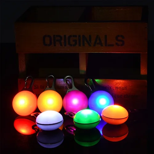 LED 발광 개 고양이 목걸이 펜던트, 빛나는 매력 조명, 야간 산책용 다채로운 안전 조명, 애완 동물 목걸이 용품 액세서리 3