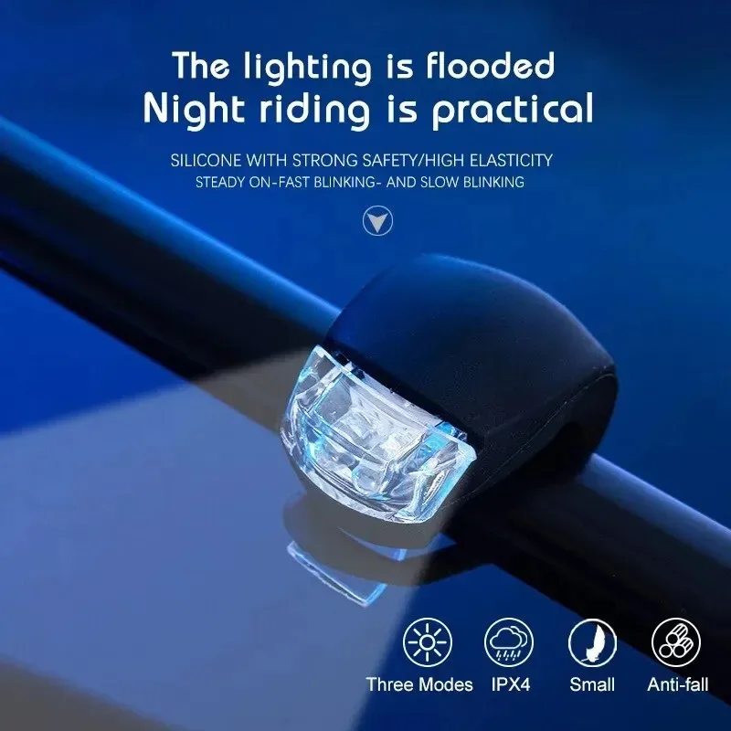 Bicycle Lights Portable Frog Lights Night Riding Warning LED Colorful Road Mountain Bikes Taillights Bicycle Accessories