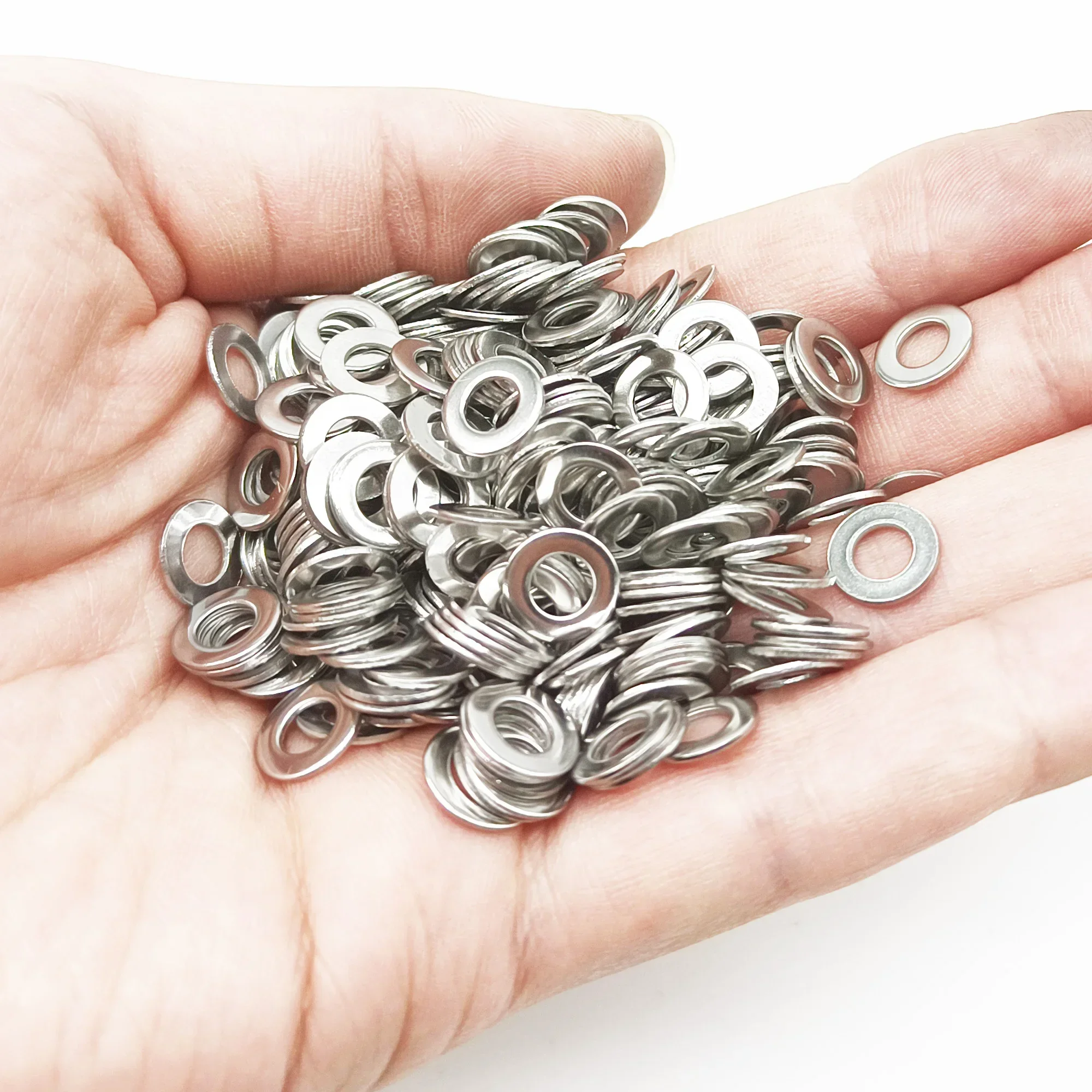 910/200pcs 304 Stainless Steel Flat Washers Assortment Kit M2-M12