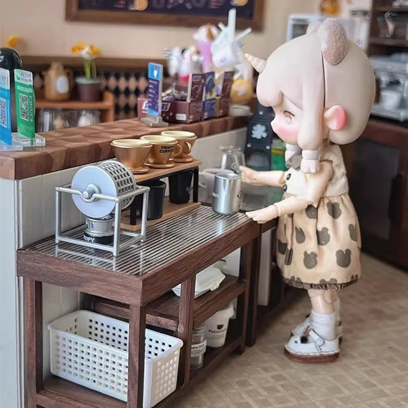 ミニチュア アンティークカウンター【ドールハウス】 受注製作可】1/6アンティーク・カウンターバー/ドールハウス