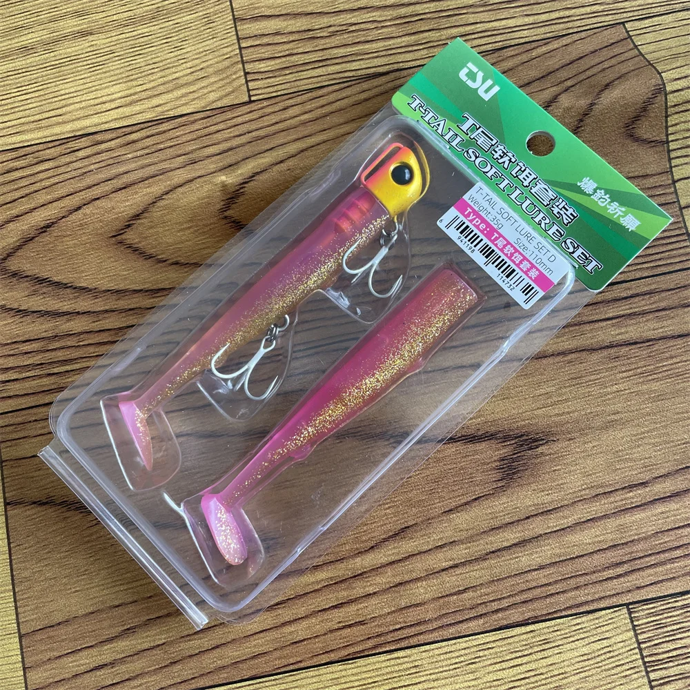TSURINOYA T Tail Soft Worm 110mm 35g Ultra Long Casting Fishing Lure For Seabass Flounder Sea Fishing Soft Bait Jig Hooks fishing lure