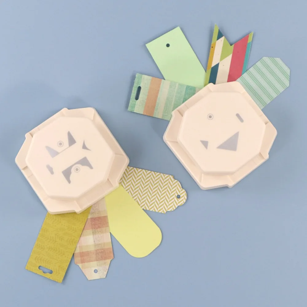DIY 공예 4-in-1 스탬프 테두리 펀치 수제 노동 절약형 엠보싱 기계 엠보서 휴대용 스탬프 톱니형 펀처