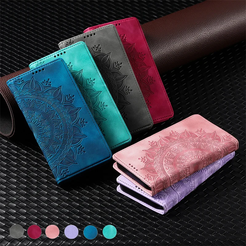 Premium Magnetic Leather Card Holder Phone Case Cover
