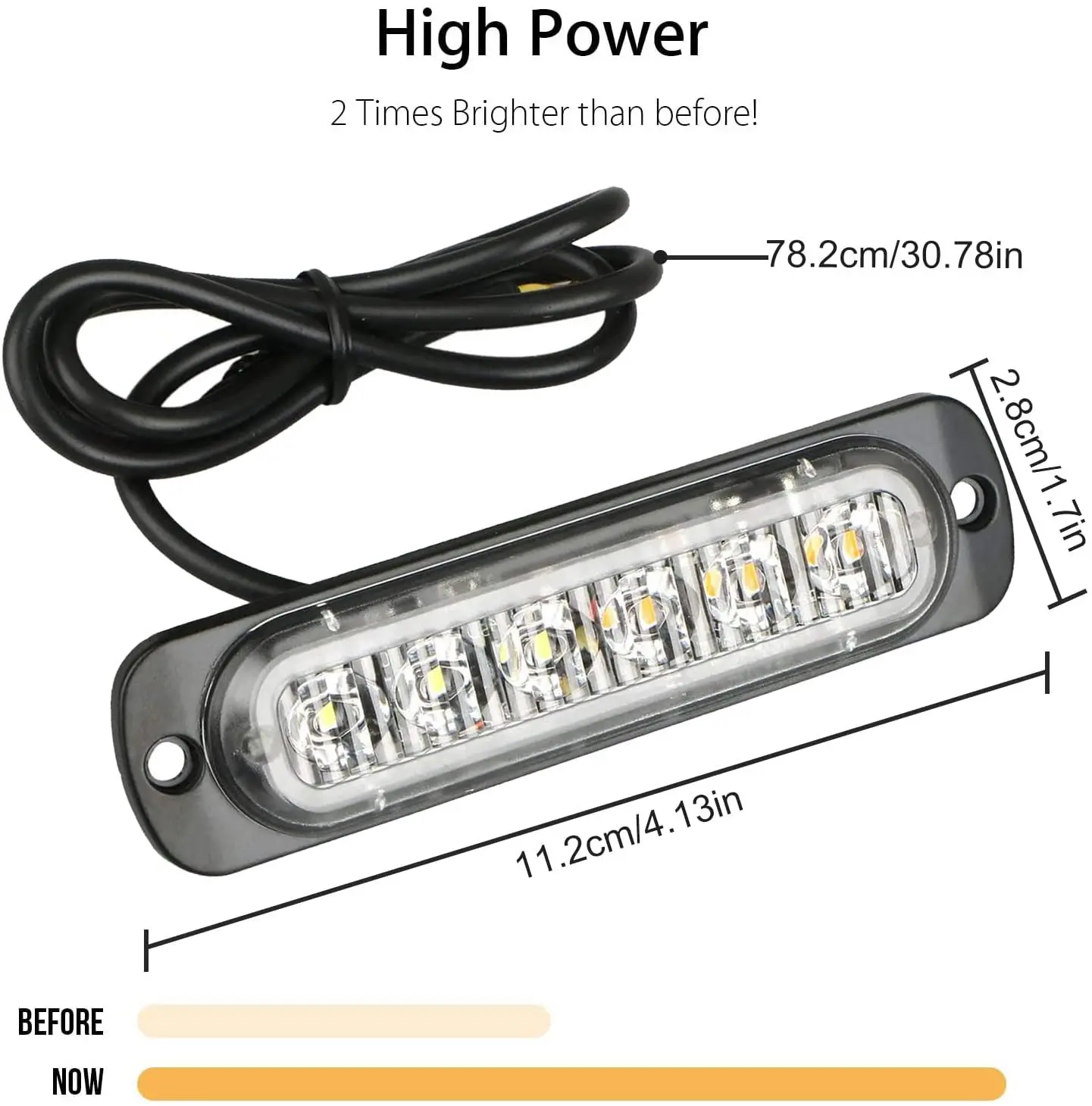 Car External Lights LED 12V/24V 6 SMD LED Auto Car Bus Truck Lorry