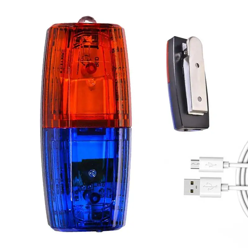 Emergency Light Warning Strobe Shoulder Lights LED Red Blue Caution Emergency Light