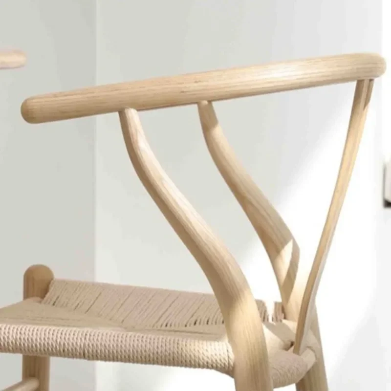 Solid Wood Nordic Dining Chair Living Room Y Moulding Wooden Dining Chairs Modern Restaurant Outdoor Armchair Home Furniture
