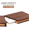 1pc Wooden Card Case Small Portable Wood Magnetic Closure Credit ID Card Storage Business Card Holder Handbag Purses Pocket 4