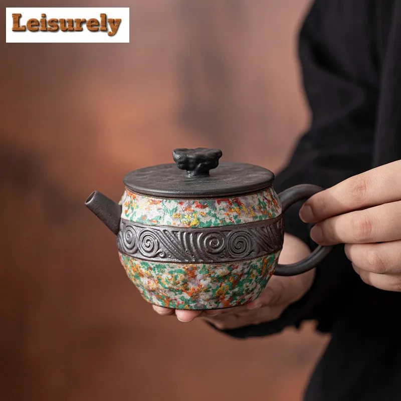 225ml Lake Stone Teapot Creative Tea Infuser Pot Tea Maker Kettle With Ball Hole Flower Tea For Tea Supplies Ornaments Craft
