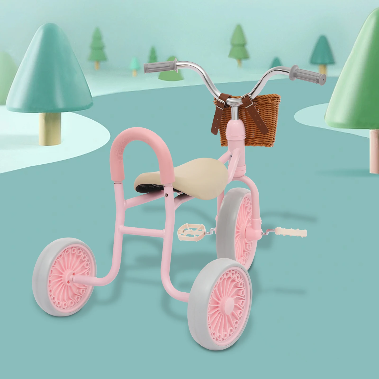 Vintage-Style Tricycle for Kids Ages 2–6
