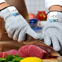 Level 5 HPPE Security Protection Anti-Cut Gloves, Cut Proof, Stab Resistant, Stainless Steel Wire, Security Protection - Image 2