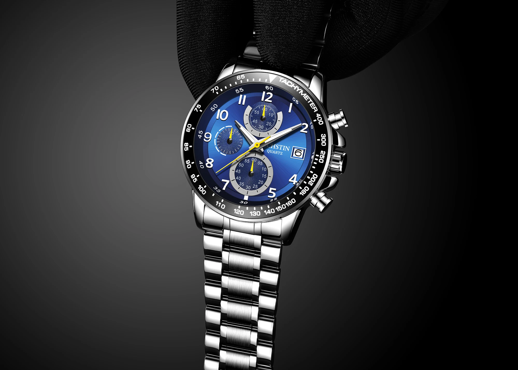 New Fashion Mens Watches Top Brand Luxury Silicone Sport Watch Men Quartz Date Clock Waterproof Wristwatch Chronograph Clock Man