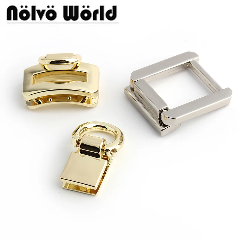 10-50pcs 2 색 가방 금속 커넥터 버클 DIY 핸드백 지갑 손잡이 금속 부품 액세서리