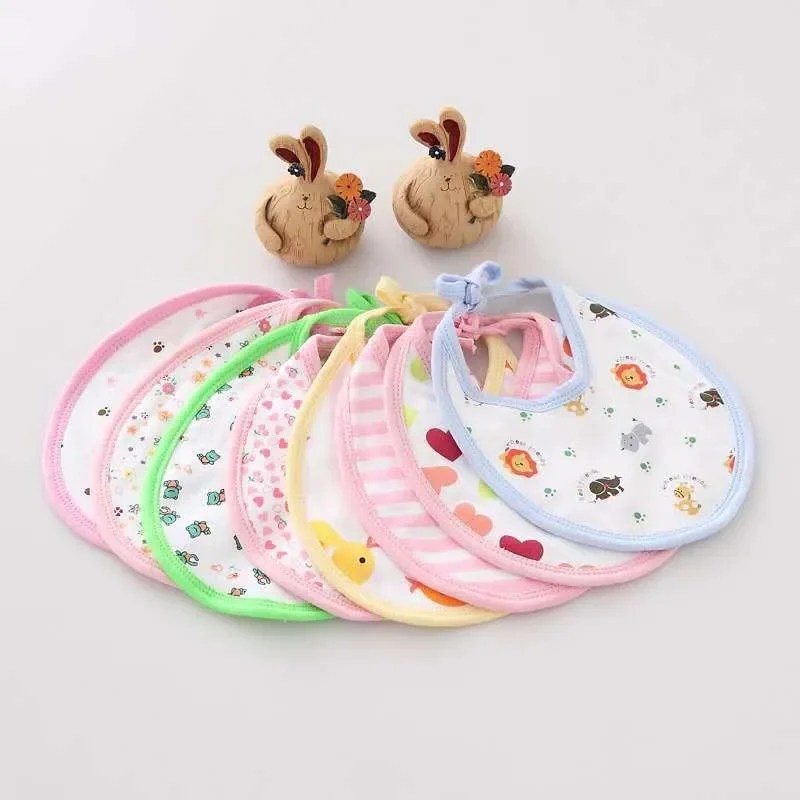 

Baby rim three layer bib saliva towel cotton four seasons newborn absorbent bib bib cute baby bib