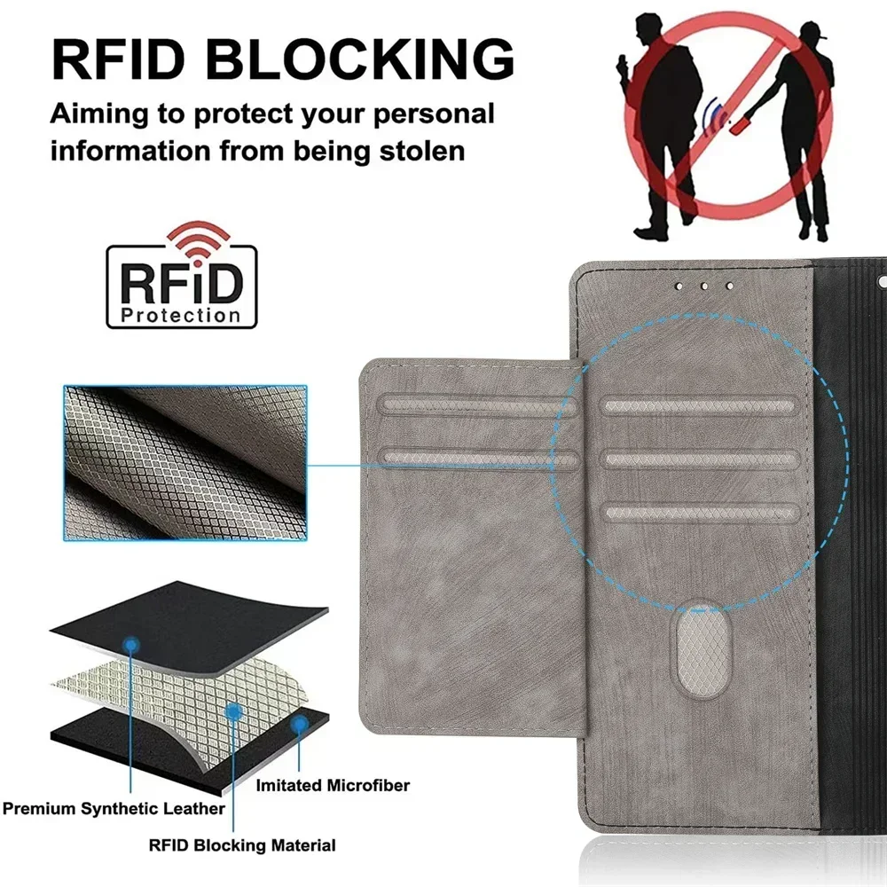 Leather Zipper Wallet Phone Case - Smart Book Cover