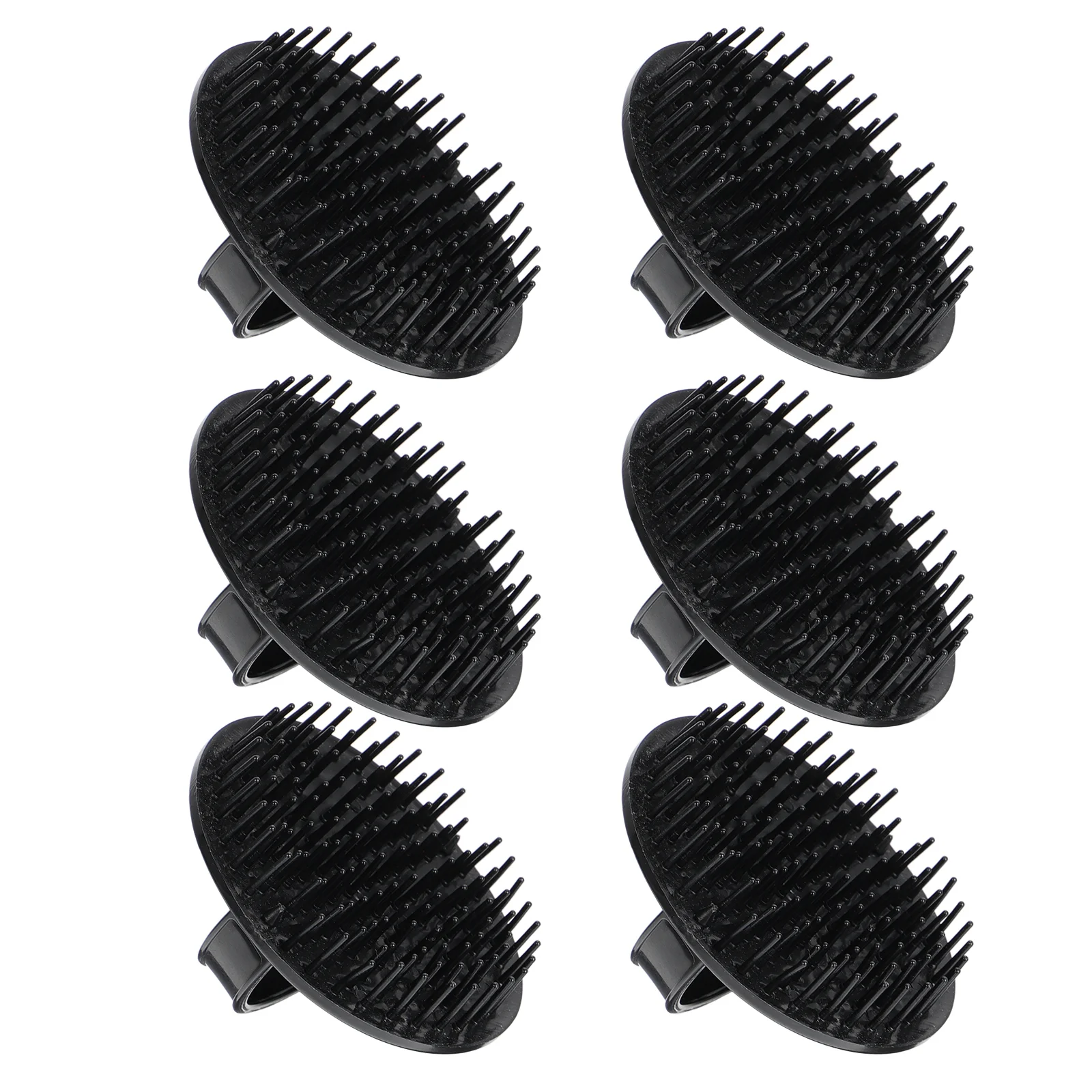 

6 Pcs Shampoo Hairbrush Hair Shower Scalp Massage Washing Comb Cleansing Plastic