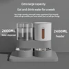 Automatic Pet Feeder and Waterer 2 in 1, Large Capacity Dry Wet Food Separate Dispenser with Timer, Smart Cat Bowl 4