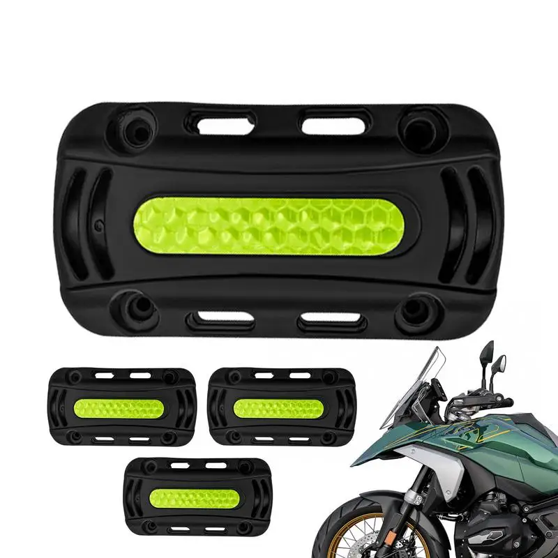 

4Pcs Reflective Motorcycle Bumper Blocks Motorcycle Bumper Decorative Blocks Motorcycle Bumper Anti Fall Block Bumper Blocks