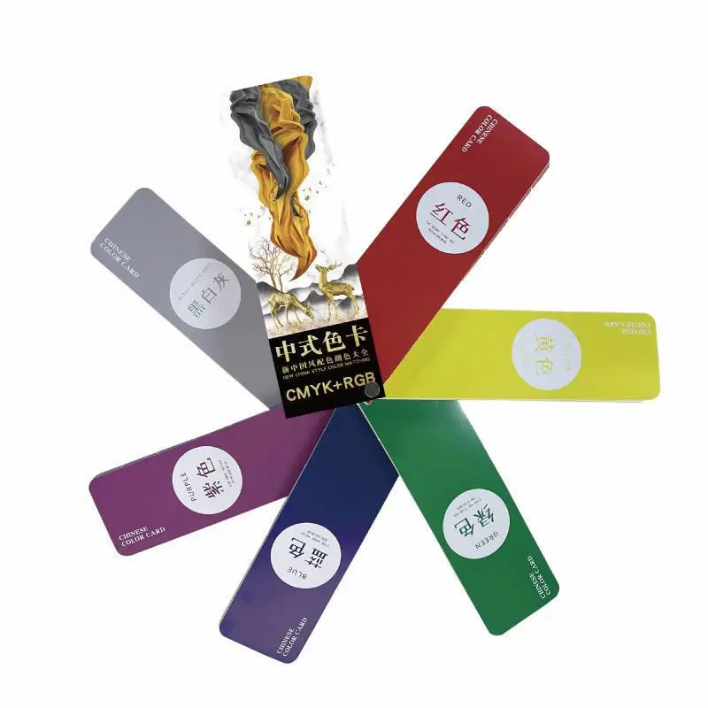 2025 중국 전통 컬러 카드 국제 표준 범용 인쇄 CMYK 컬러 매칭이 Morandi 컬러 카드로 전송되었습니다.