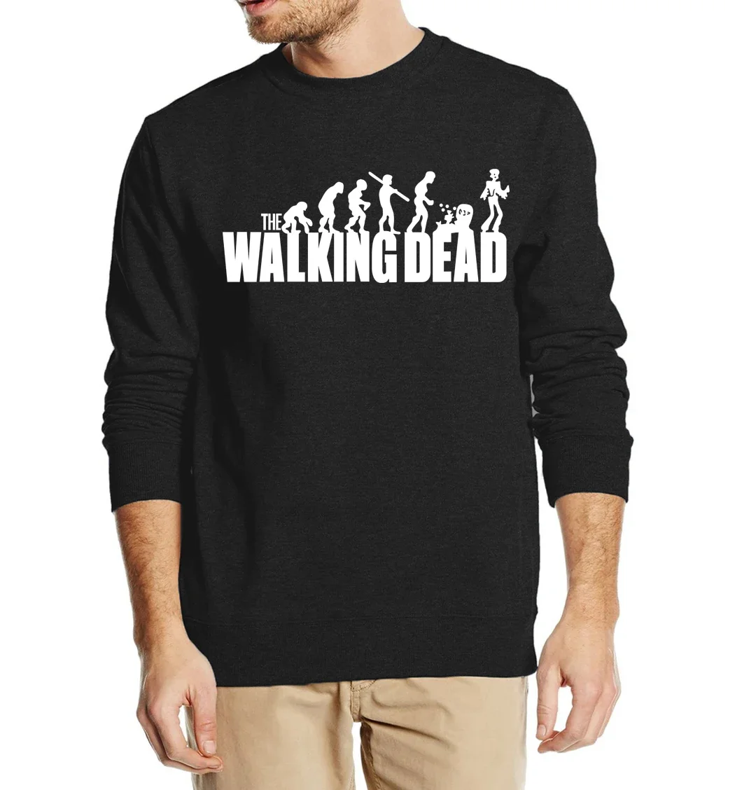 

cool hip hop style The Walking Dead men sweatshirts 2023 autumn winter style man hoodies casual fleece hipster brand hooded