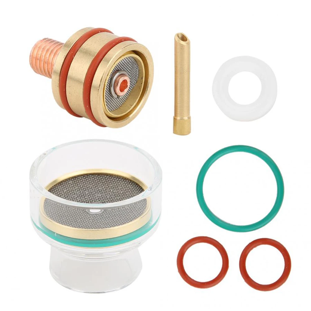 Welders Tig Nozzle Kit Torch Kit Argon Arc Tool Easy Operate for WP-17/18/26 Gas Lens Glass Cup Welding Accessories gas torch,welding torch